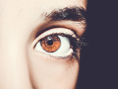 Güzel, anlayışlı bir bakış. Yakın çekim..