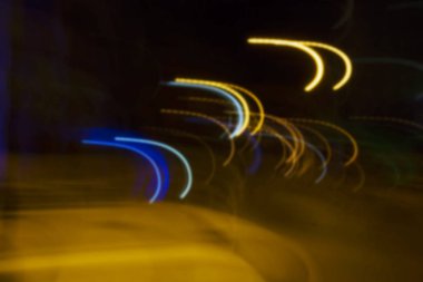 Motion blur efekti abstract, uzun pozlama üzerinde ateş