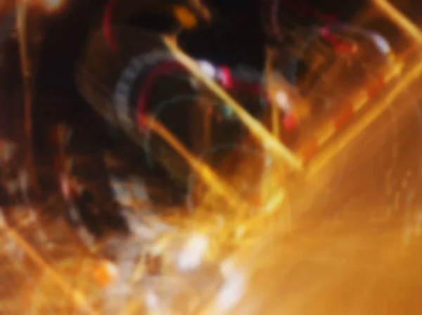 Efeito abstrato de borrão de movimento, filmado em uma exposição longa — Fotografia de Stock