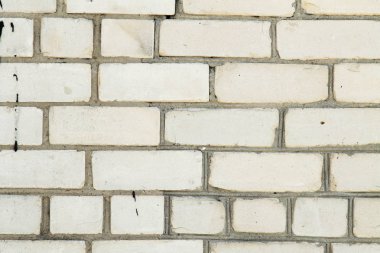 Grunge beyaz tuğla duvar arka planı için
