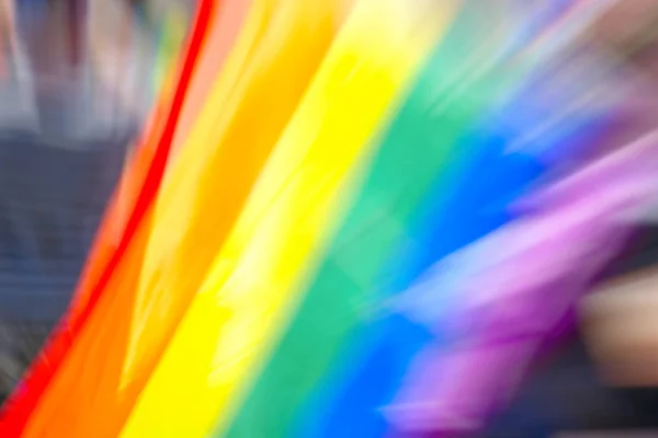 同性恋彩虹旗抽象运动模糊效果. — 图库照片