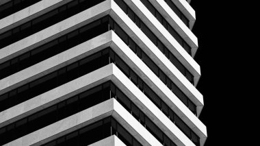 Tel Aviv, tek renkli binada parçası.