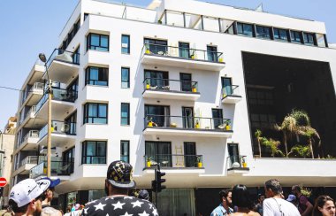 Bina Tel Aviv, İsrail - 8 Haziran 2018: yüksek Tel Aviv, İsrail.