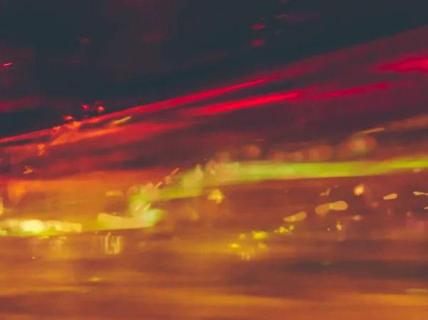 Abstract motion blur effect. The lights of the streets. View from the car — Stock Photo, Image