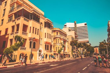 Bina Tel Aviv, İsrail - 8 Haziran 2018: yüksek Tel Aviv, İsrail.