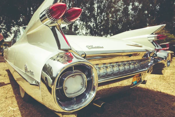 IISRAEL, PETAH TIQWA - MAY 14, 2016:  Exhibition of technical antiques. Cadillac de Ville rear view car in Petah Tiqwa, Israel — Stock Photo, Image