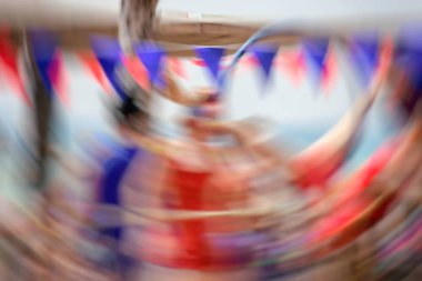 Gay Pride Parade, Tel Aviv, soyut hareket bulanıklığı etkisi.
