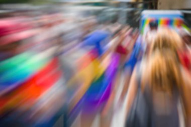 Gay Pride Parade, Tel Aviv, soyut hareket bulanıklığı etkisi