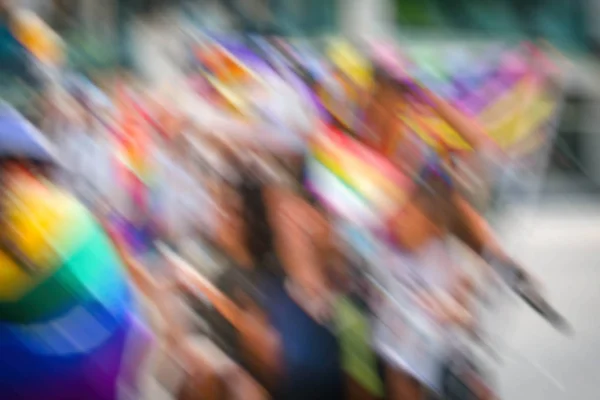 Гей параду в Тель-Авіві, ефект розмиття у русі анотація. — стокове фото