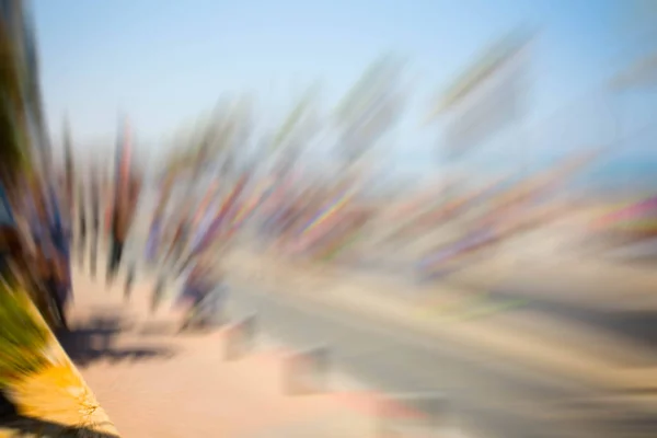 Desfile del Orgullo Gay en Tel Aviv, efecto de desenfoque de movimiento abstracto . —  Fotos de Stock