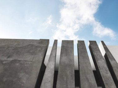 Özel modern ev bir mavi gökyüzü arka plan