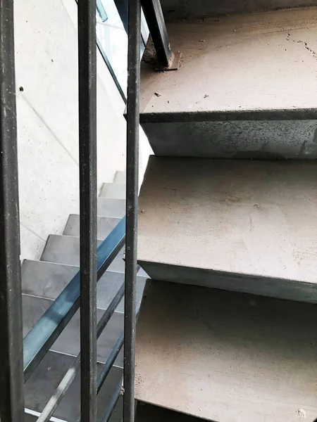 Costruzione di scale in cemento in costruzione — Foto Stock