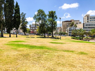 Rishon Le Zion, İsrail-18 Haziran 2018: yüksek konut bina Rishon Le Zion, İsrail.