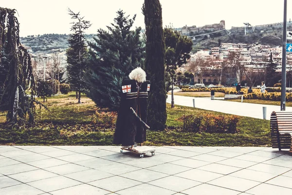 TBILISI, GEORGIA - MARCH 11, 2016: View of Tbilisi park, the Capital of Georgia — Stock Photo, Image