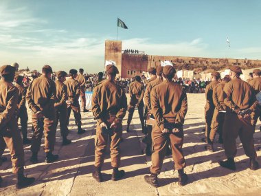 Latrun, İsrail - 13 Mart 2018: Latrun İsrail'in töreninde İsrail askerleri