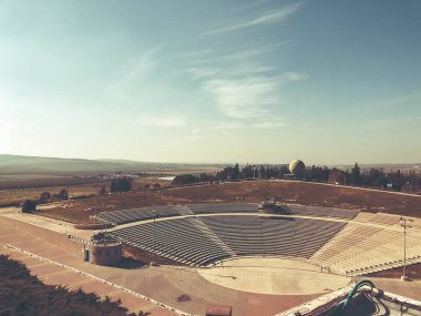Latrun, İsrail - 13 Mart 2018: Amfitiyatro Latrun, İsrail