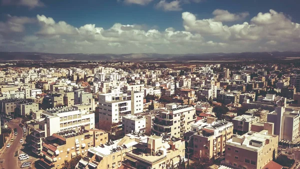 ナハリヤ、イスラエルの都市にナハリヤ、イスラエル-3 月 9、2018: 航空写真ビュー. — ストック写真