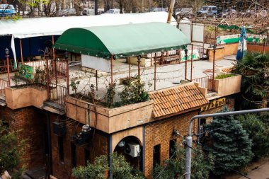 Tiflis, Gürcistan - 11 Mart 2016: Tiflis görünümü kasaba, Gürcistan sermaye