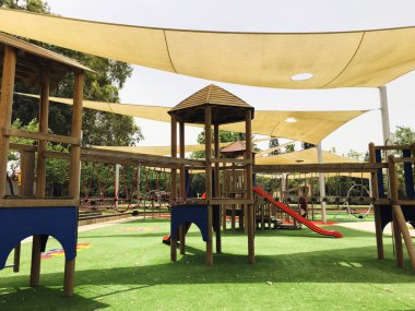 Park modern çocuklar Bahçesi arka planda Gan olmak Ivrit, Rishon Le Zion dizi