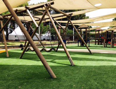 Park modern çocuklar Bahçesi arka planda Gan olmak Ivrit, Rishon Le Zion dizi