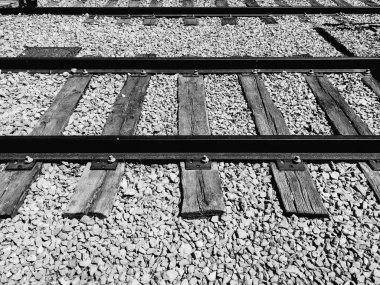 parça demiryolu hattı Tel Aviv eski istasyonunda