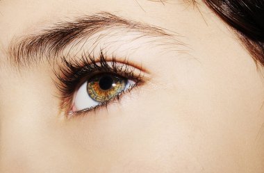 Bir güzel anlayışlı görünüm çocuğun göz. Atış kapatın.