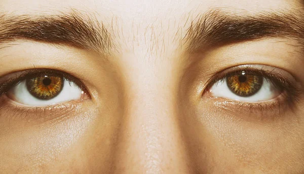 A beautiful insightful look man's eye. Close up shot. — Stock Photo, Image