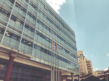 Rishon Le Zion, İsrail-18 Haziran 2018: Belediye bina Rishon Le Zion, İsrail.