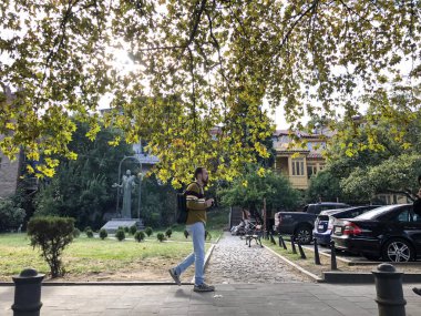 Tiflis, Gürcistan - 07 Ekim 2018: Yıllık tatil 