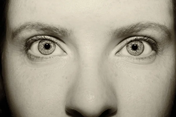 Красивый проницательный взгляд женские глаза. — стоковое фото