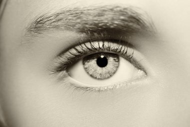 Güzel, anlayışlı bir kadın bakışı..