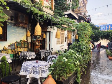 Tiflis, Gürcistan - 07 Ekim 2018: Yıllık tatil 