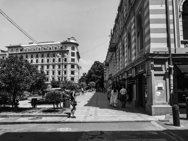 TBILISI, GEORGIA - 10 de julho de 2018: Vista da praça da liberdade em Tbilisi, Goergia — Fotografia de Stock