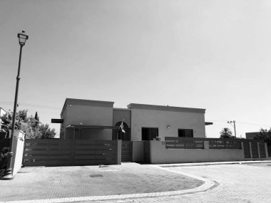 Rishon Le Zion, İsrail - 27 Haziran, 2018:Private modern ev sokaklarda Rishon Le Zion, İsrail