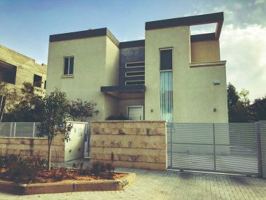 Rishon Le Zion, İsrail - 30 Nisan 2018: Street Rishon Lezion, İsrail