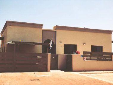 Rishon Le Zion, İsrail - 27 Haziran 2018 özel modern ev sokaklarda Rishon Le Zion, İsrail.