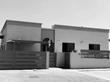 Rishon Le Zion, İsrail - 27 Haziran 2018 özel modern ev sokaklarda Rishon Le Zion, İsrail