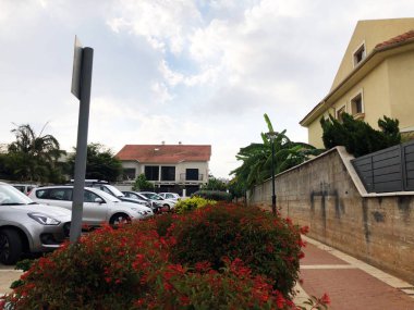 Rishon Le Zion, İsrail - 2 Ağustos 2018: Street Rishon Le Zion, İsrail