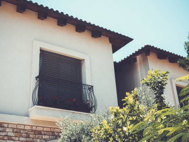  Özel modern ev balkon ve ağaçlar Rishon Le Zion, İsrail