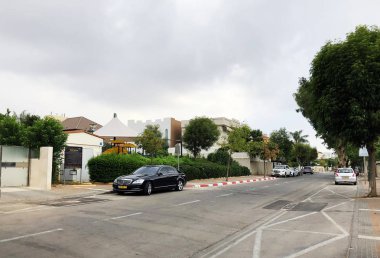 Rishon Le Zion, İsrail - 2 Ağustos 2018: Street Rishon Le Zion, İsrail