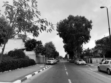 Rishon Le Zion, İsrail - 2 Ağustos 2018: Street Rishon Le Zion, İsrail