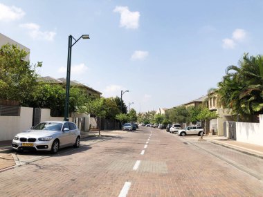 Rishon Le Zion, İsrail-9 Ağustos 2018: sokakta Rishon Le Zion, İsrail