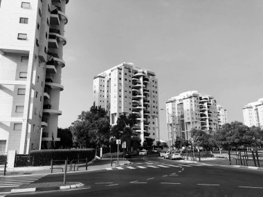 Rishon Le Zion, İsrail - 25 Ağustos 2018: Konut Rishon Le Zion, İsrail