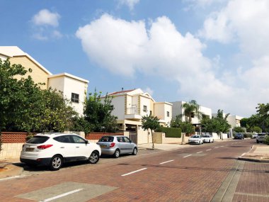 Rishon Le Zion, İsrail-25 Ağustos 2018: sokakta Rishon Le Zion, İsrail