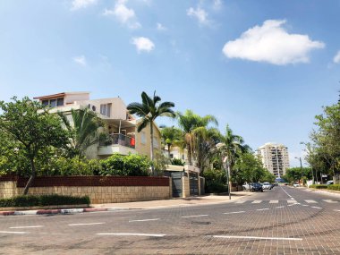 Rishon Le Zion, İsrail-25 Ağustos 2018: sokakta Rishon Le Zion, İsrail