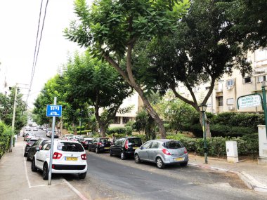 Rehovot, İsrail - 26 Ağustos 2018: sokakta Rehovot, İsrail