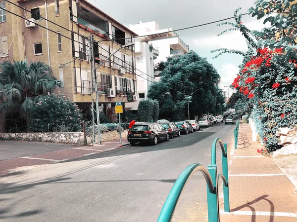 REHOVOT, ISRAEL - August 26, 2018:The street  in Rehovot, Israel — Stock Photo, Image