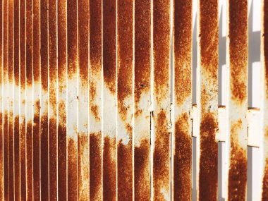 paslı eski oluklu demir çit-ebilmek var olmak arka plan kullandın