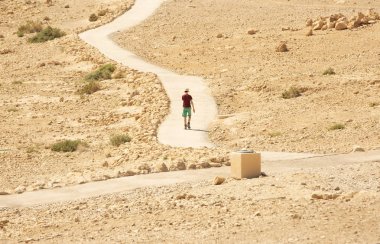 Masada Kalesi, Antik sur üstüne bir izole rock Yaylası yer alan İsrail