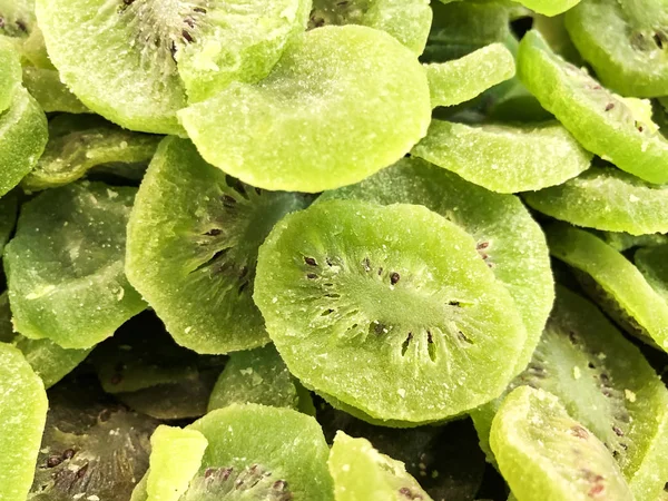 Closeup of delicious dried kiwi as background — Stock Photo, Image